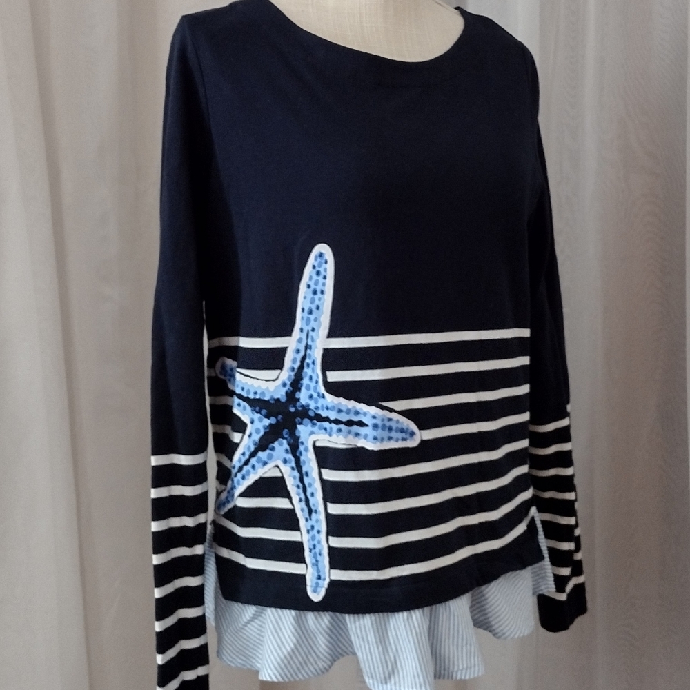 Crown & Ivy Longsleeve Blouse/Tunic Size M